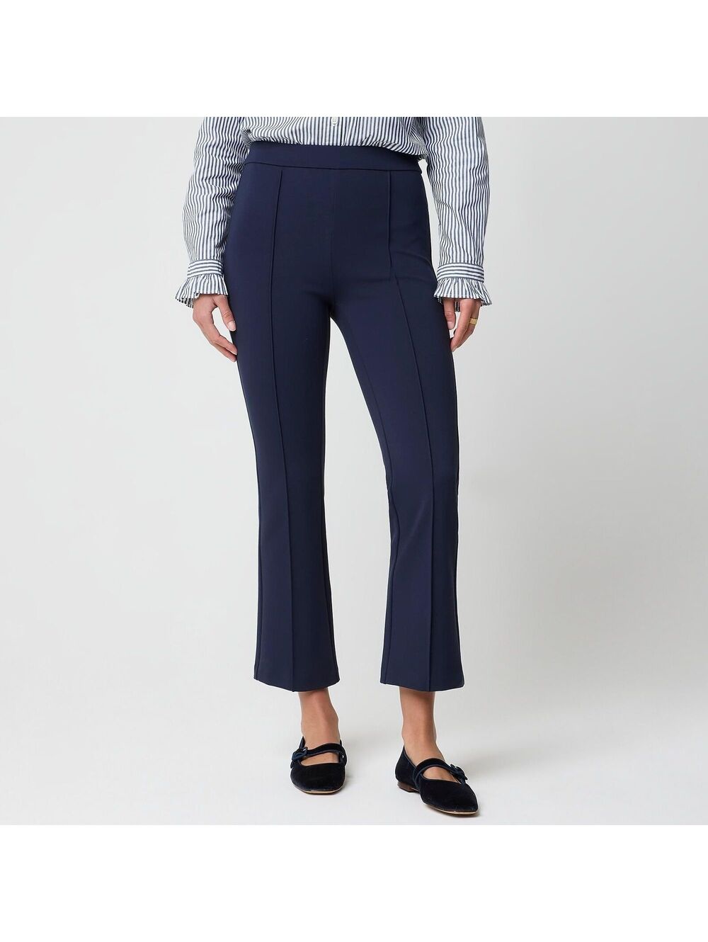 NWT J. Crew Factory Ponte Cropped Pull-On Pant - Size 12 - MSRP $138